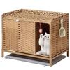 Image 1 : NEW SETVSON CAT LITTER BOX ENCLOSURE W DIVIDER