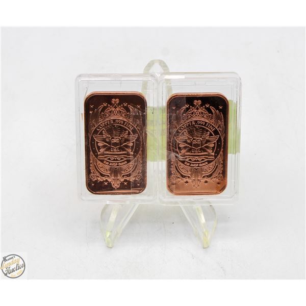 COPPER OUNCE BARS (2)