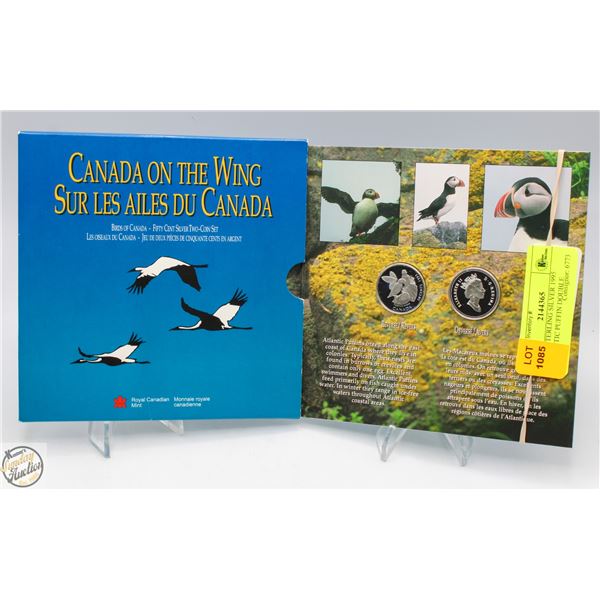 92.5% STERLING SILVER 1995 ATLANTIC PUFFIN DOUBLE