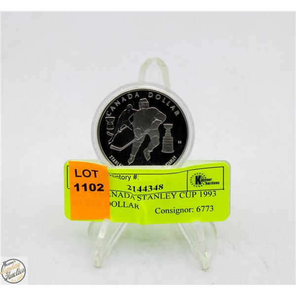 92.5 % CANADA STANLEY CUP 1993 SILVER DOLLAR
