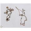 Image 1 : 7.8 GRAMS TOTAL 925 SILVER NECKLACES – ESTATE
