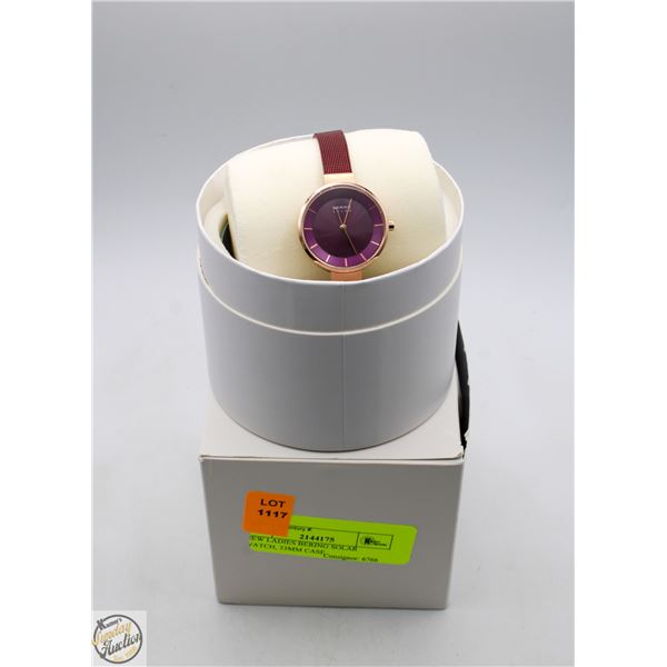 NEW LADIES BERING SOLAR WATCH, 33MM CASE