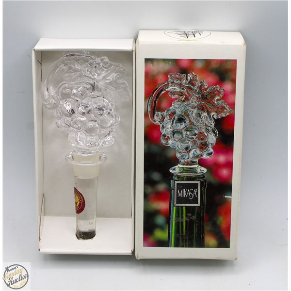 NEW MIKASA CRYSTAL WINE STOPPER, MADE IN GERMANY
