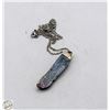 Image 1 : RAW KYANITE PENDANT WITH A NECKLACE