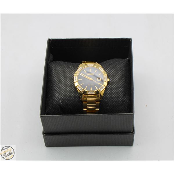 CITIZEN ECO-DRIVE LADIES WATCH, 30MM CASE