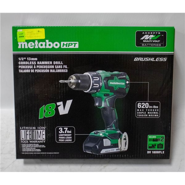 BRAND NEW METABO 18V HPT HAMMER DRILL KIT