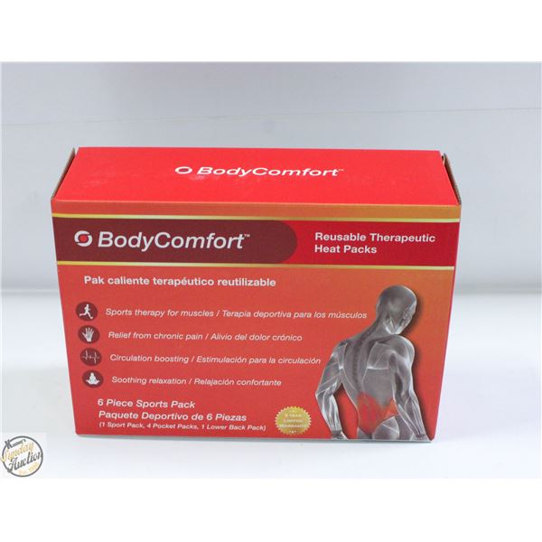 BRAND NEW BODY COMFORT 6 PIECE THERAPEUTIC HEAT