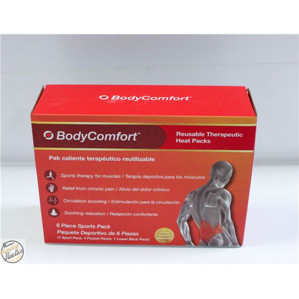 BRAND NEW BODY COMFORT 6 PIECE THERAPEUTIC HEAT