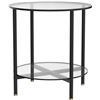 Image 1 : NEW ASSEMBLED ARTLOGE TEMPERED GLASS END TABLE