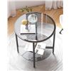 Image 2 : NEW ASSEMBLED ARTLOGE TEMPERED GLASS END TABLE