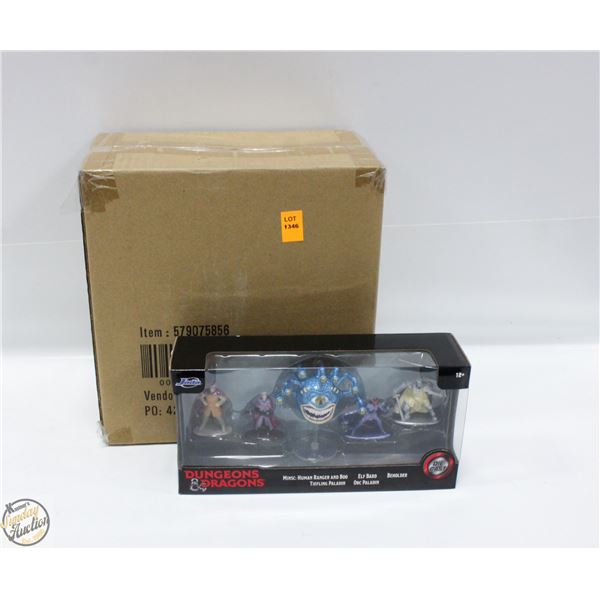 CASE WITH 4 DUNGEONS AND DRAGONS ACTION FIGURES