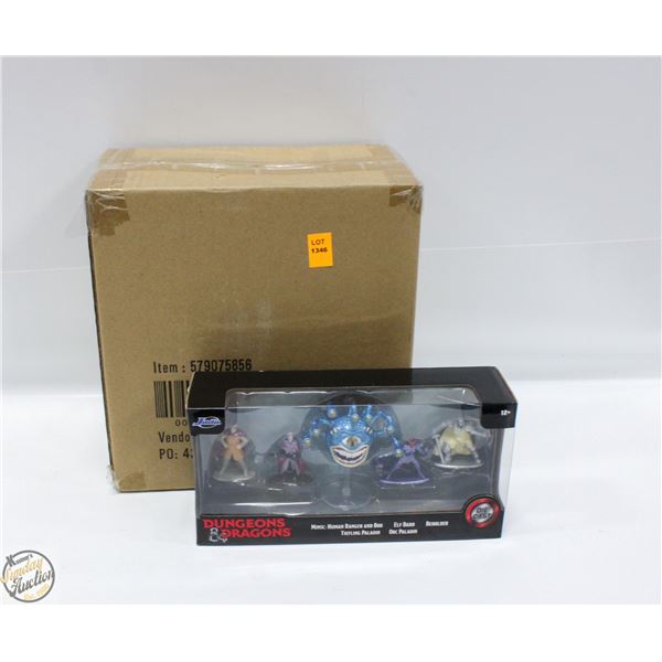 CASE WITH 4 DUNGEONS AND DRAGONS ACTION FIGURES