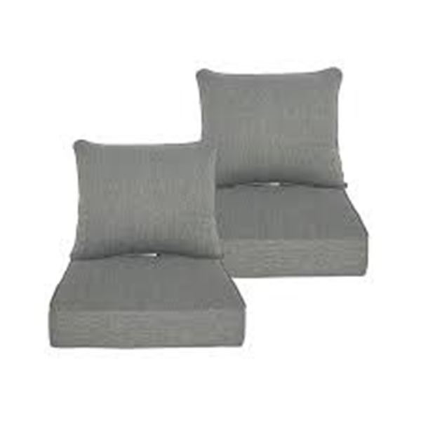 BRAND NEW LOCALIVE 24X24 2PK PATIO CUSHIONS STONE