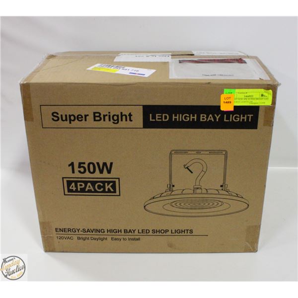 CASE WITH 4 150W LED HIGH BAY LIGHTS