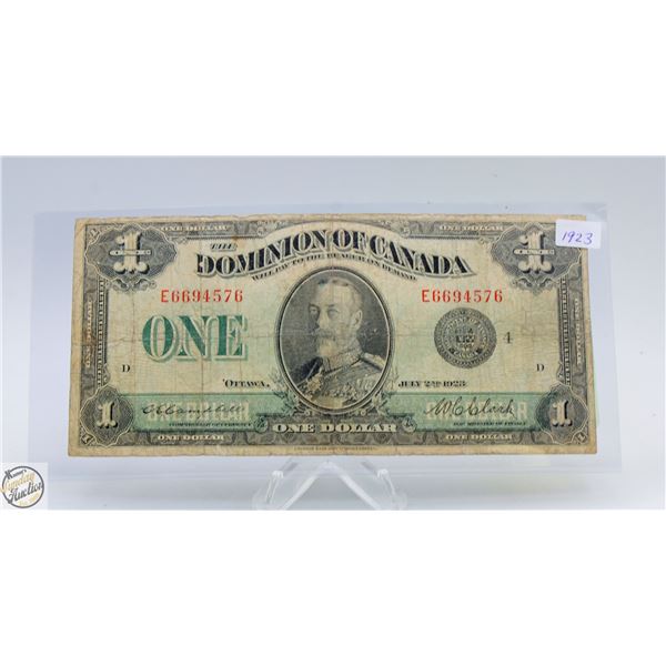 1923 KING GEORGE LARGE ONE DOLLAR BILL