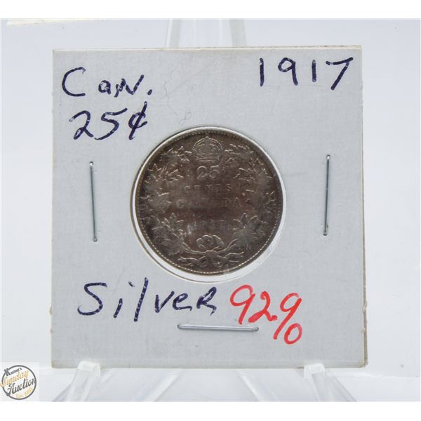 1917 GEORGE V QUARTER SILVER