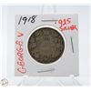 Image 1 : 1918 GEORGE V 50 CENT SILVER