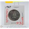 Image 1 : 1967 CENTENNIAL 50 CENT SILVER