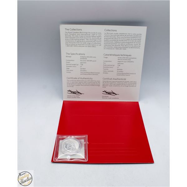 2015 CANADA 20 DOLLAR ‘SILVER SNOWMAN’ COIN