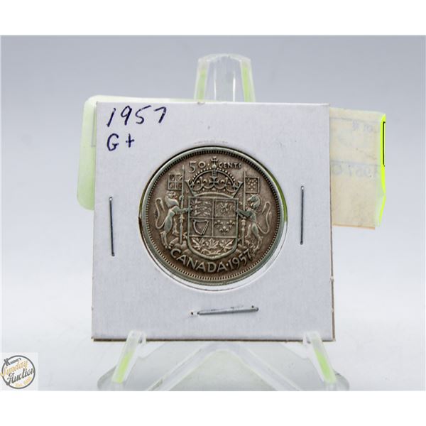 1957 CAADA 50 CENT SILVER COIN