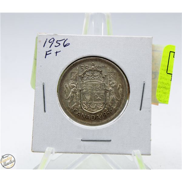 1956 CANADA 50 CENT SILVER COIN