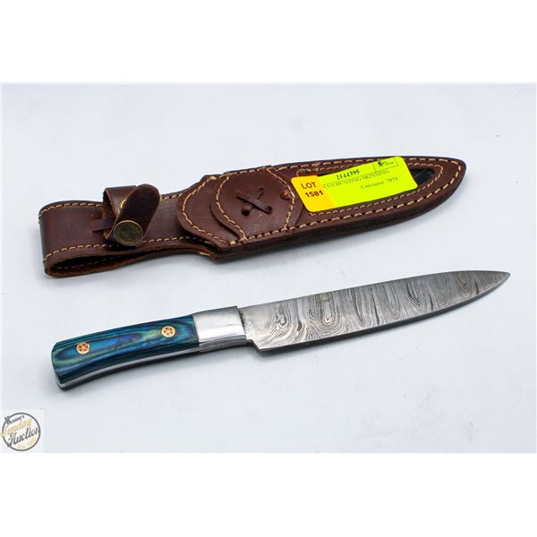 DAMASCUS HUNTING SKINNING KNIFE