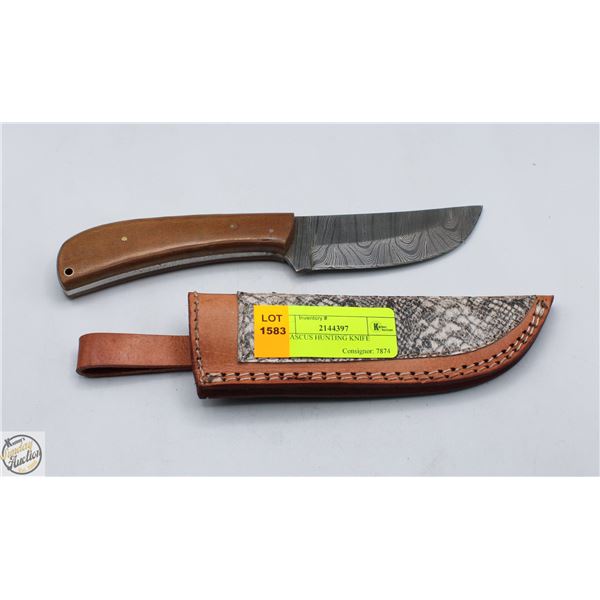 DAMASCUS HUNTING KNIFE