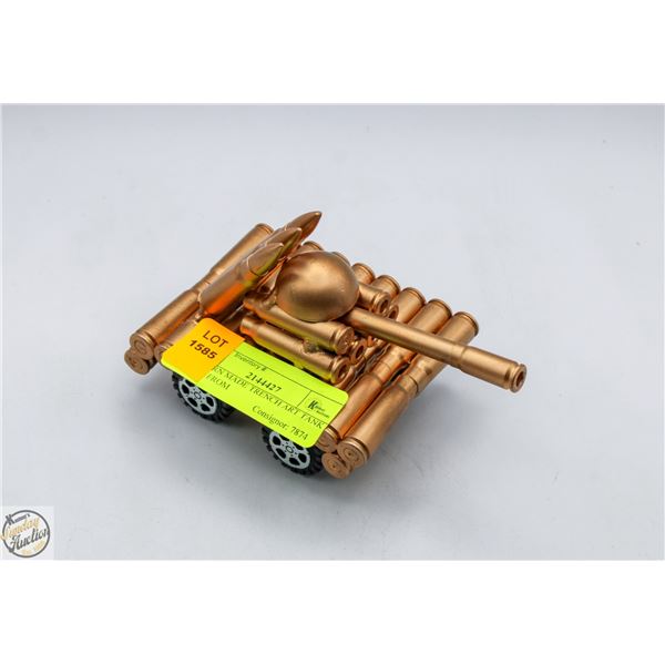 MODERN MADE TRENCH ART TANK MADE FROM