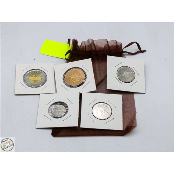 ESTATE COLLECTOR COINS IN CLEAR COIN SLEEVES