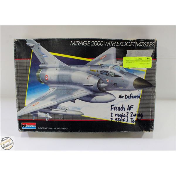 MONOGRAM MODEL MIRAGE 2000 W/MISSILES