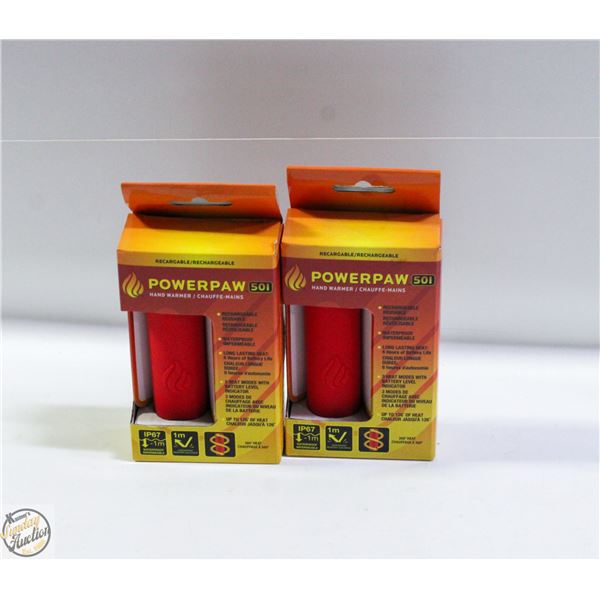 NEW 2 POWERPAW HANDWARMERS