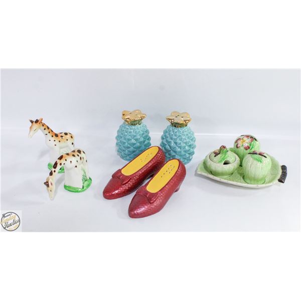 VINTAGE LOT OF SALT & PEPPER SHAKERS