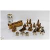 Image 1 : LOT OF HANDCARVED AFRICAN FIGURES