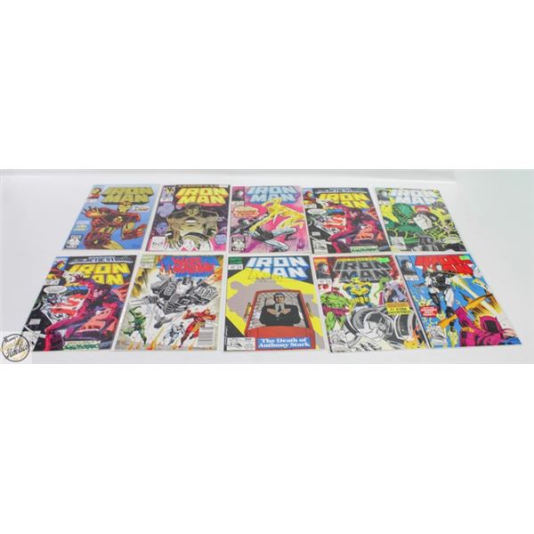 LOT OF 10 IRON MAN COLLECTOR COMICS
