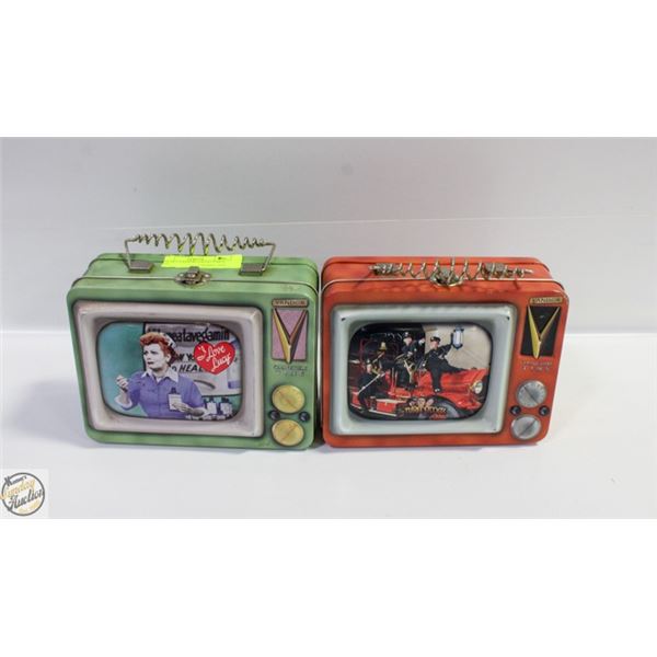 LOT OF 2 VANDOR COLLECTABLE TINS