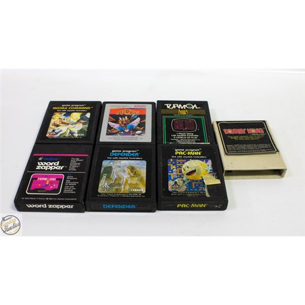 LOT OF 7 ATARI 2600 GAMES