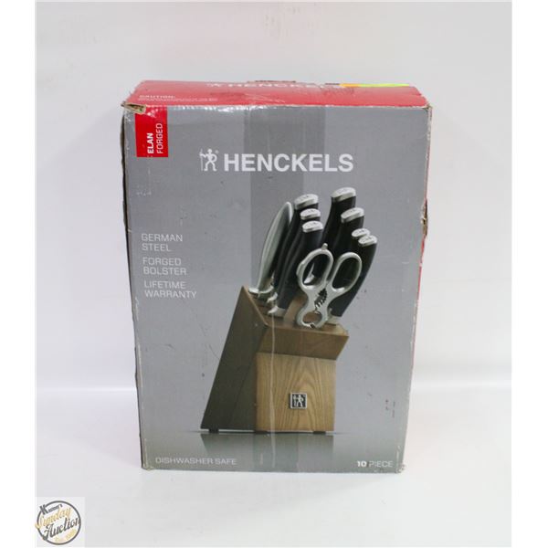 NEW W BOX J.A HENCKELS ELAN SERIES KNIFE 10PC
