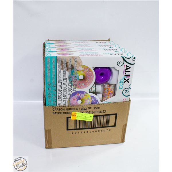 BOX OF 4 ALEX SPA DO IT YOURSELF BATH BOMBS DONUTS