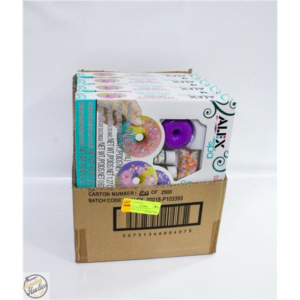 BOX OF 4 ALEX SPA DO IT YOURSELF BATH BOMBS DONUTS