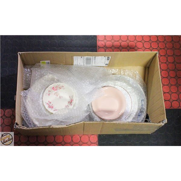 BOX OF PLATES