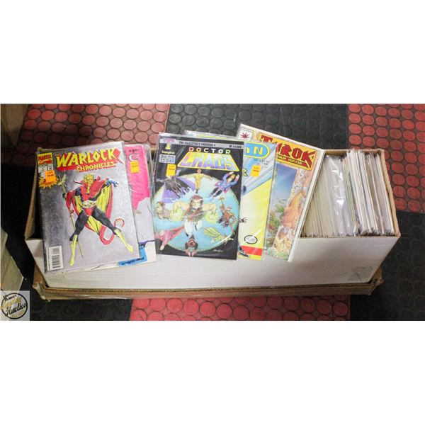 LONG BOX OF ASSORTED COMICS 150+ COMICS