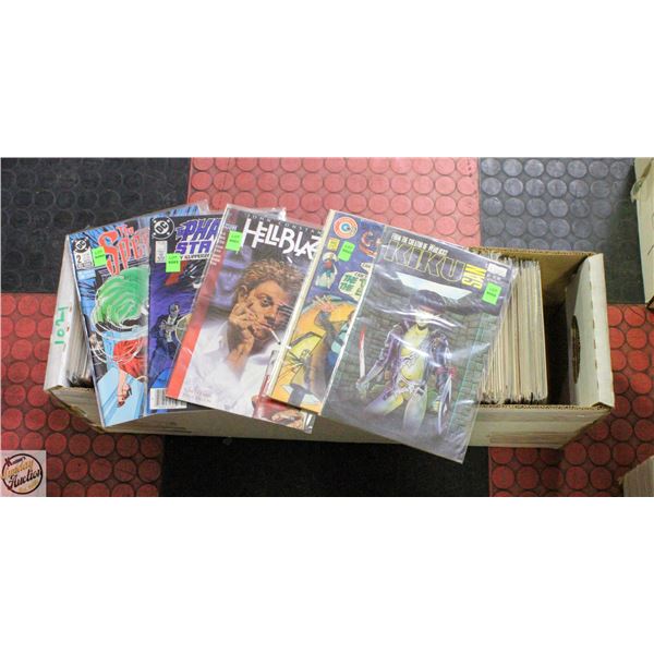 LONG BOX OF ASSORTED COMICS 150+ COMICS