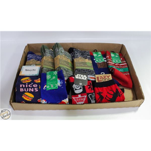 NEW 8 PAIR MEN'S SOCKS SIZE 10-13