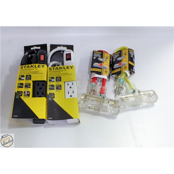 NEW 2 STANLEY POWERMAX 6-OUTLET