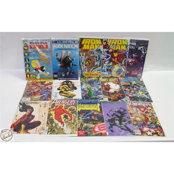 LOT OF 15 COLLECTOR COMICS