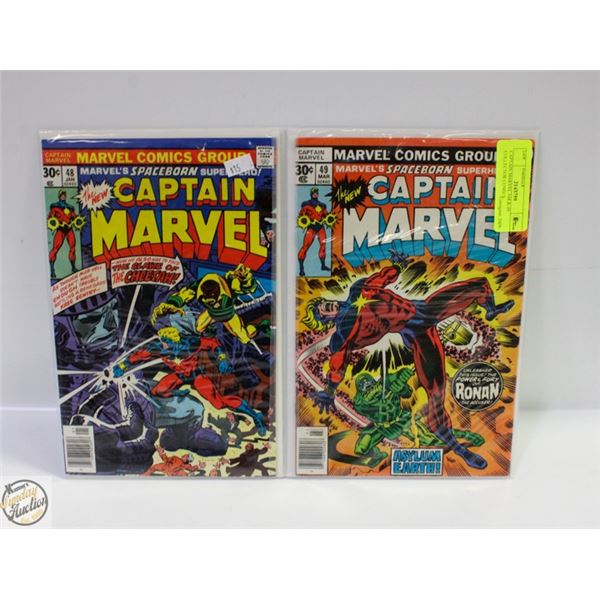 CAPTAIN MARVEL #48 & 49 COLLECTOR COMICS