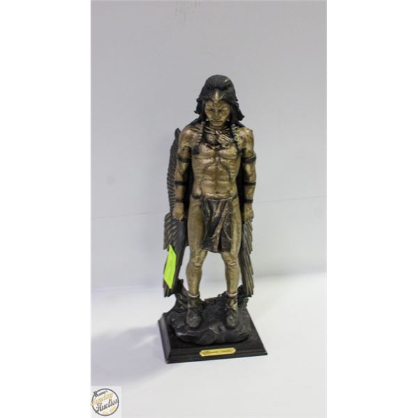 ABORIGINAL WARRIOR STATUE, CHIEF SITTING BULL