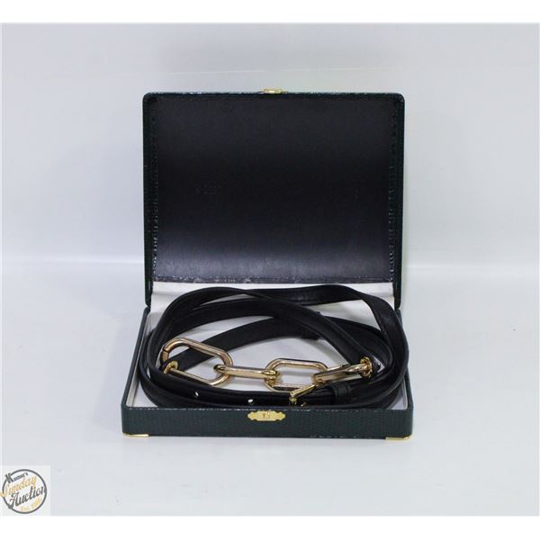 GENUINE MICHAEL KORS BLACK LEATHER