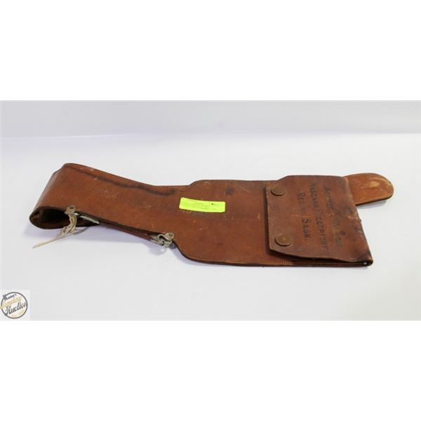 ANTIQUE MASONIC SWORD LEATHER CARRYING CASE