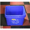 Image 1 : 2 BLUE RECYCLE BINS